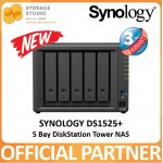SYNOLOGY 5-Bay Diskstation DS1525+ Enclosure. Singapore 3 Years Warranty.